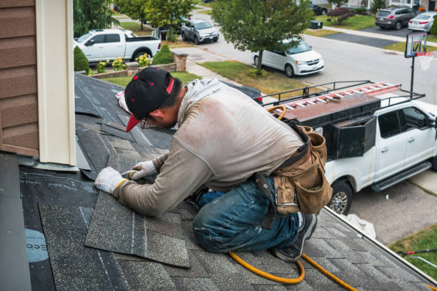 Professional Flat Roof Repair technician working in Erin, NY